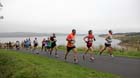 Soon after the start of the Kielder Marathon.